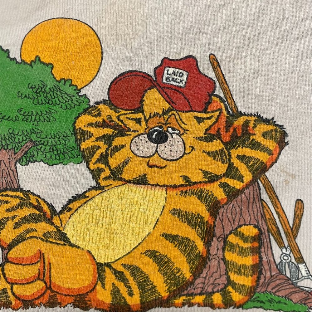 Vintage 80s Funny Comic Quote Humor Slogan Single Stitch Tee - Picture 4 of 7